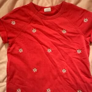 Gap Red Oversized Sweatshirt Dress, Size S